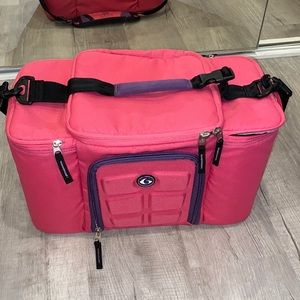 6 Pack Travel Fit Gear Fitness Innovator 300 Pink Meal Plan Cooler Bag